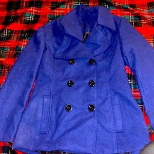 Navy Blue Pea Coat sz. L